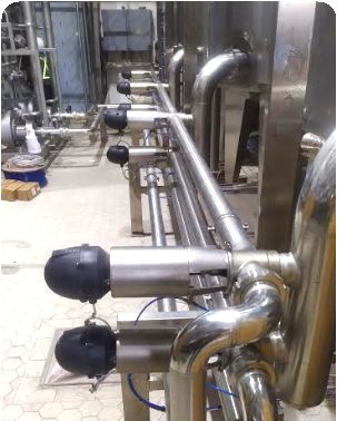 CIP line piping works