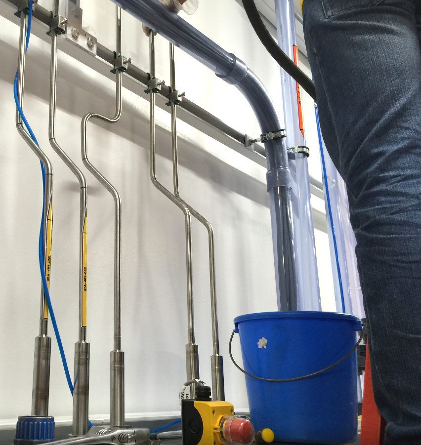 Chemical piping installation