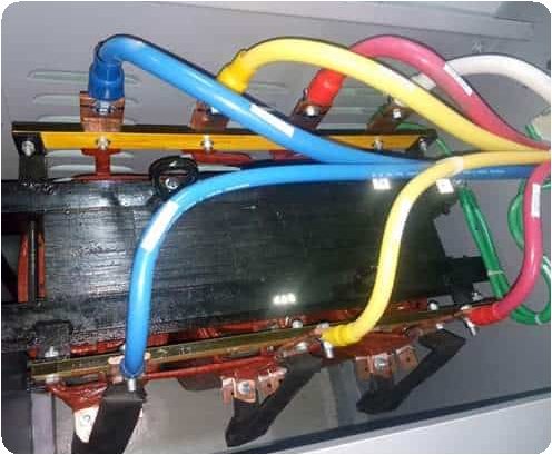 Cable termination in panel